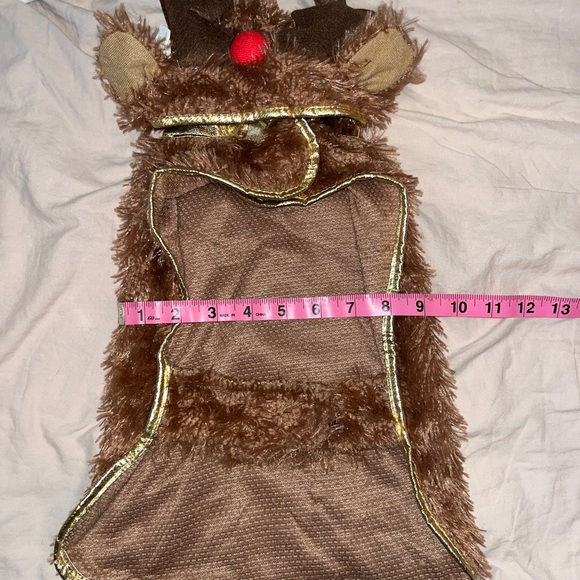 (M)Reindeer Brown with Gold Trim NWT - Picture 3 of 5